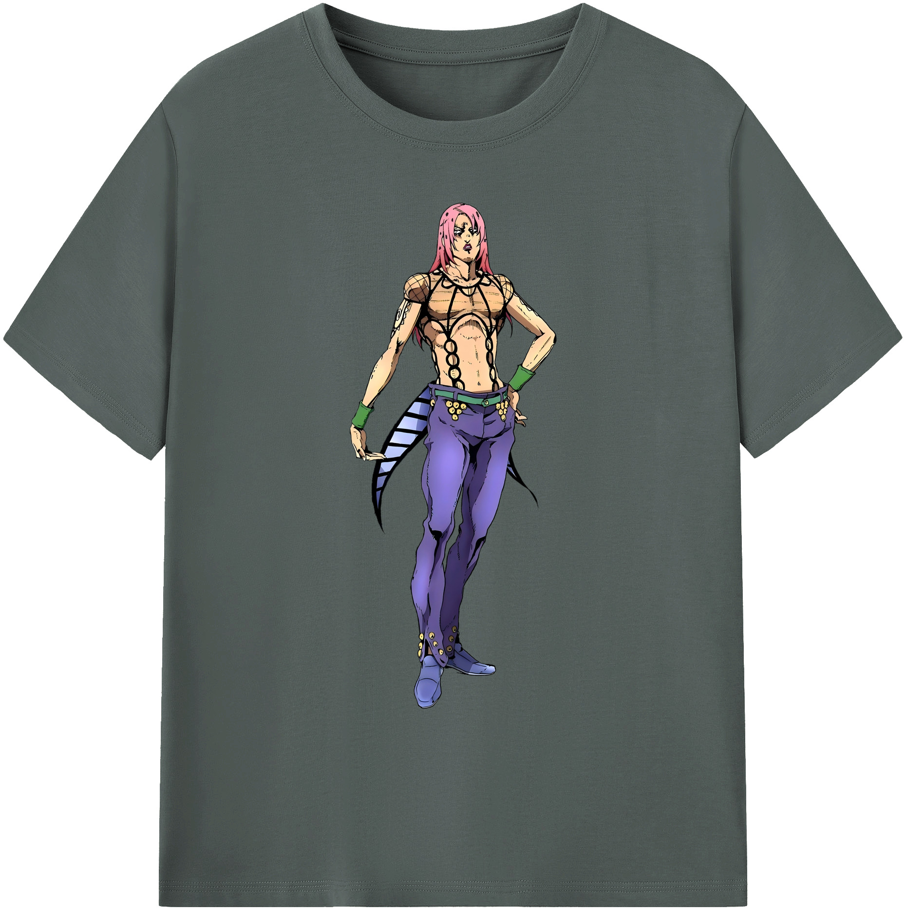 （画像用） ジョジョの奇妙な冒険 ビネガー?ドッピオ JoJo's Bizarre Adventure Vinegar Doppio 綿100％ メンズ半袖Tシャツ｜肌触りやわらか＆通気性